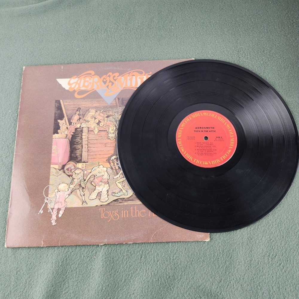 Aerosmith Toys in the Attic Vinyl LP Record Columbia PC 33479 Hard Rock 1975